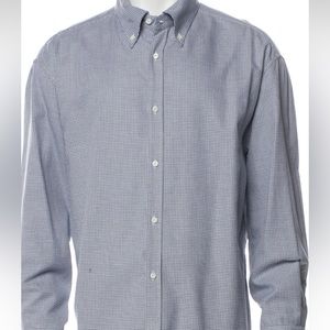 Brunello Cucinelli Blue Checkered Men's Shirt